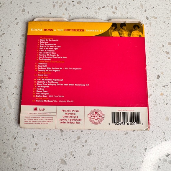 Diana Ross & The Supremes Number Ones CD Album Motown Hits - Picture 4 of 5